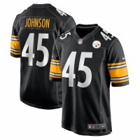 Pittsburgh Steelers Buddy Johnson Men's Nike Black Player Game Jersey
