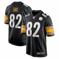 Pittsburgh Steelers Steven Sims Men's Nike Black Game Jersey