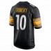 Pittsburgh Steelers Mitchell Trubisky Men's Nike Black Player Game Jersey