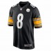 Pittsburgh Steelers Kenny Pickett Men's Nike Black 2022 NFL Draft First Round Pick Game Jersey