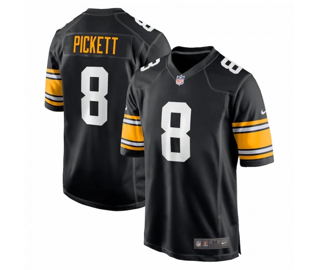 Pittsburgh Steelers Kenny Pickett Men's Nike Black 2022 NFL Draft First Round Pick Game Player Jersey