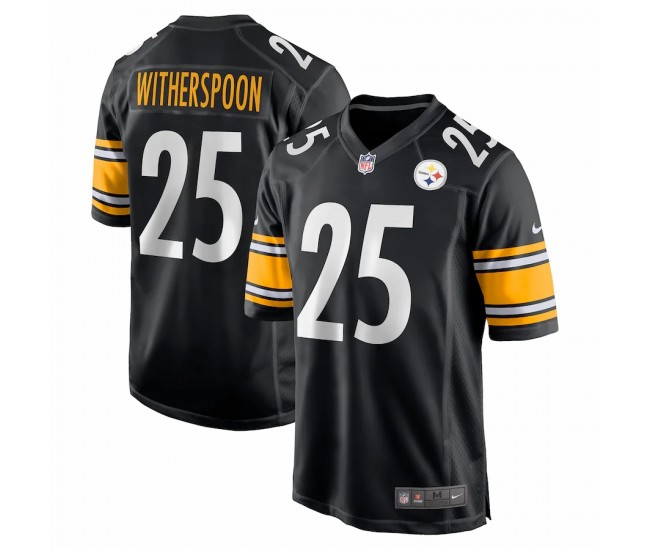 Pittsburgh Steelers Ahkello Witherspoon Men's Nike Black Game Jersey