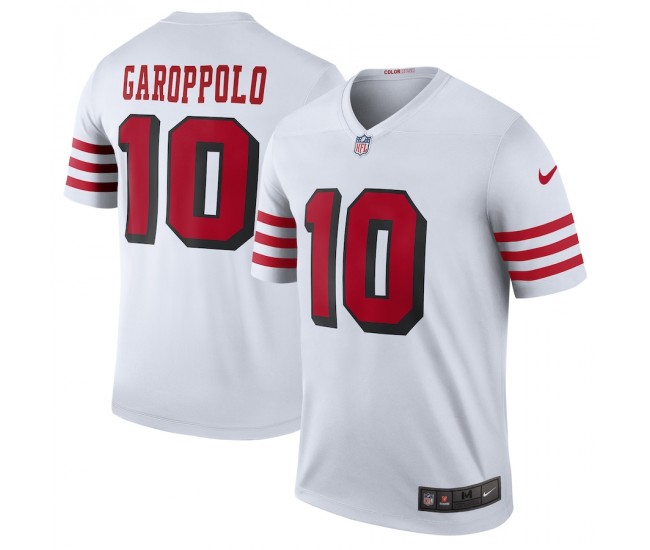 San Francisco 49ers Jimmy Garoppolo Men's Nike White Color Rush Legend Player Jersey