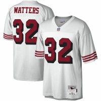 San Francisco 49ers Ricky Watters Men's Mitchell & Ness White Legacy Replica Jersey