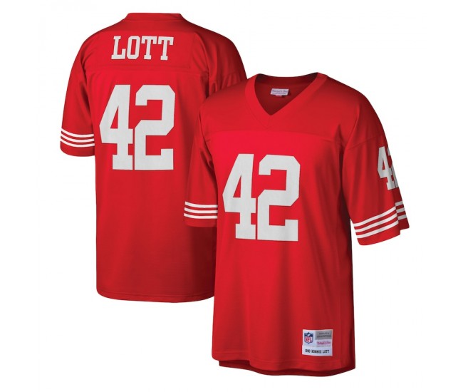 San Francisco 49ers Ronnie Lott Men's Mitchell & Ness Scarlet Legacy Replica Jersey