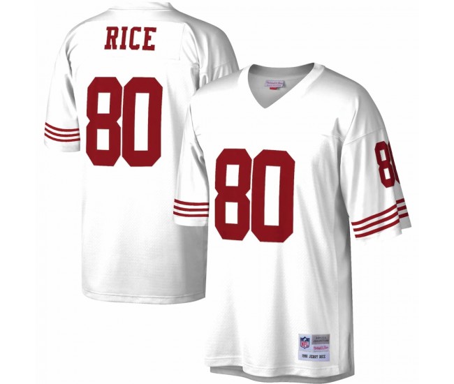 San Francisco 49ers Jerry Rice Men's Mitchell & Ness White Legacy Replica Jersey