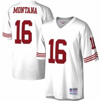 San Francisco 49ers Joe Montana Men's Mitchell & Ness White Legacy Replica Jersey