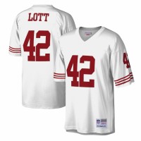 San Francisco 49ers Ronnie Lott Men's Mitchell & Ness White Legacy Replica Jersey