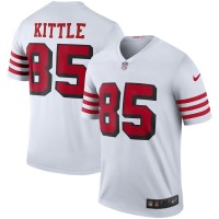 San Francisco 49ers George Kittle Men's Nike White Color Rush Legend Jersey