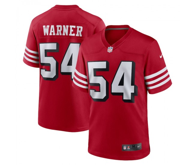 San Francisco 49ers Fred Warner Men's Nike Scarlet Alternate Player Game Jersey