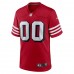 San Francisco 49ers Men's  Nike Scarlet Alternate Custom Game Jersey