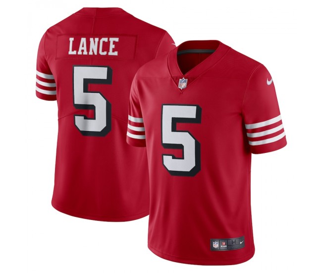 San Francisco 49ers Trey Lance Men's Nike Scarlet Alternate Vapor Limited Jersey