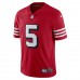 San Francisco 49ers Trey Lance Men's Nike Scarlet Alternate Vapor Limited Jersey