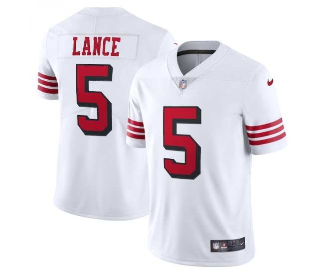 San Francisco 49ers Trey Lance Men's Nike White Alternate 2 Vapor Limited Jersey