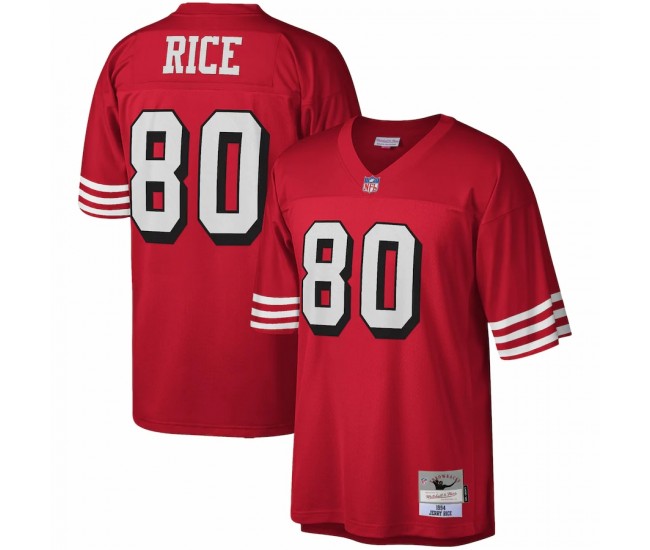 San Francisco 49ers Jerry Rice Men's Mitchell & Ness Scarlet 1994 Legacy Replica Jersey