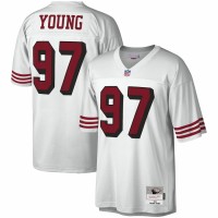 San Francisco 49ers Bryant Young Men's Mitchell & Ness White 1994 Legacy Replica Jersey