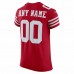 San Francisco 49ers Men's Nike Scarlet Vapor Elite Custom Jersey