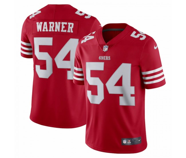 San Francisco 49ers Fred Warner Men's Nike Scarlet Vapor Limited Jersey