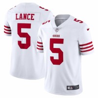 San Francisco 49ers Trey Lance Men's Nike White Vapor Limited Jersey