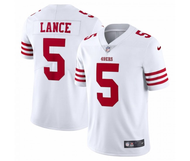 San Francisco 49ers Trey Lance Men's Nike White Vapor Limited Jersey