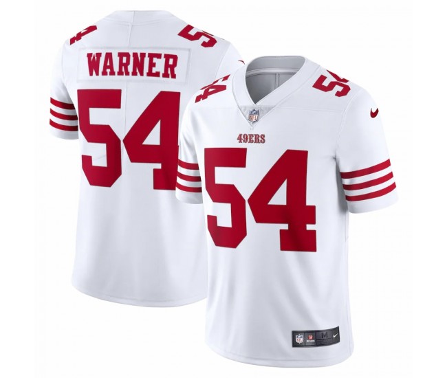 San Francisco 49ers Fred Warner Men's Nike White Vapor Limited Jersey