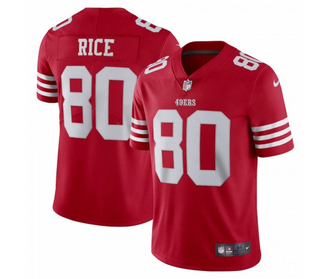San Francisco 49ers Jerry Rice Men's Nike Scarlet Vapor Limited Retired Player Jersey