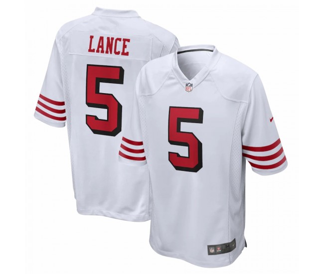 San Francisco 49ers Trey Lance Men's Nike White Alternate Game Jersey
