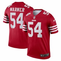 San Francisco 49ers Fred Warner Men's Nike Scarlet Legend Jersey