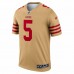 San Francisco 49ers Trey Lance Men's Nike Gold Inverted Legend Jersey