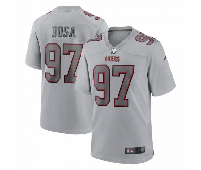 San Francisco 49ers Nick Bosa Men's Nike Gray Atmosphere Fashion Game Jersey