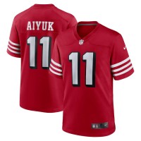 San Francisco 49ers Brandon Aiyuk Men's Nike Scarlet Alternate Game Jersey