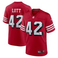 San Francisco 49ers Ronnie Lott Men's Nike Scarlet Retired Alternate Game Jersey