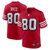 San Francisco 49ers Jerry Rice Men's Nike Scarlet Retired Alternate Game Jersey