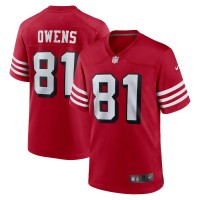 San Francisco 49ers Terrell Owens Men's Nike Scarlet Retired Alternate Game Jersey