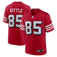 San Francisco 49ers George Kittle Men's Nike Scarlet Alternate Game Jersey