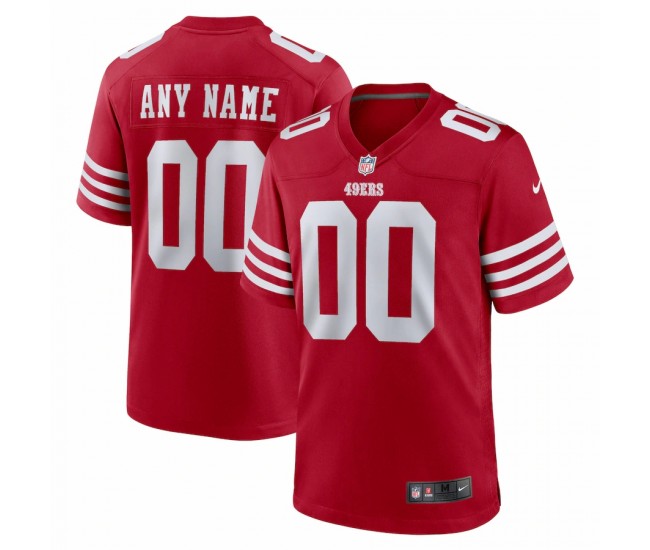 San Francisco 49ers Men's Nike Scarlet Custom Jersey