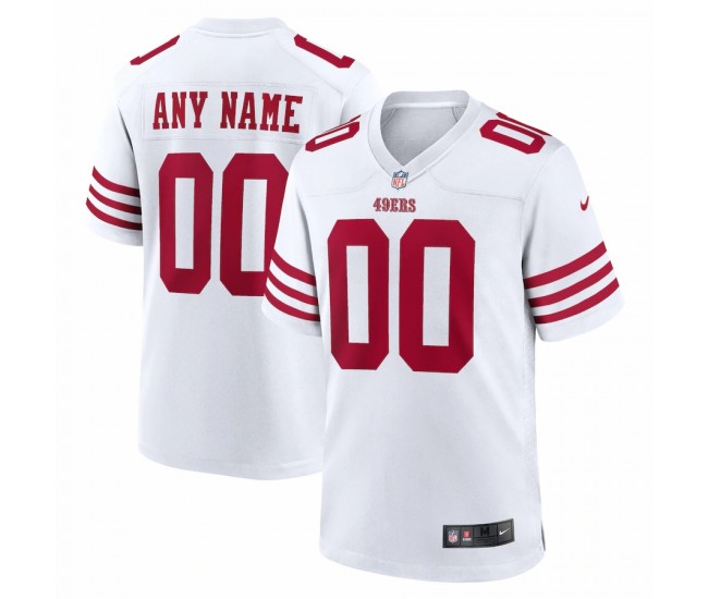 San Francisco 49ers Men's Nike White Game Custom Player Jersey