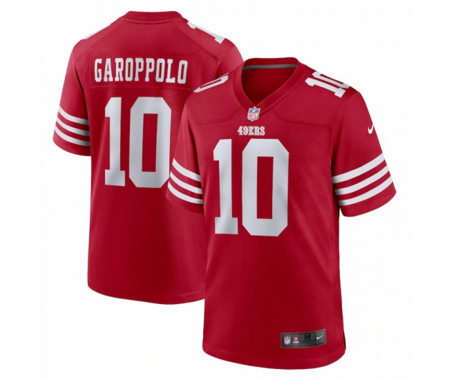 San Francisco 49ers Jimmy Garoppolo Men's Nike Scarlet Player Game Jersey