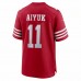 San Francisco 49ers Brandon Aiyuk Men's Nike Scarlet Team Player Game Jersey