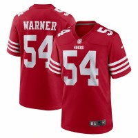 San Francisco 49ers Fred Warner Men's Nike Scarlet Player Game Jersey
