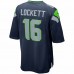 Seattle Seahawks Tyler Lockett Men's Nike Navy Game Player Jersey