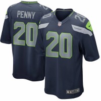 Seattle Seahawks Rashaad Penny Men's Nike College Navy Player Game Jersey