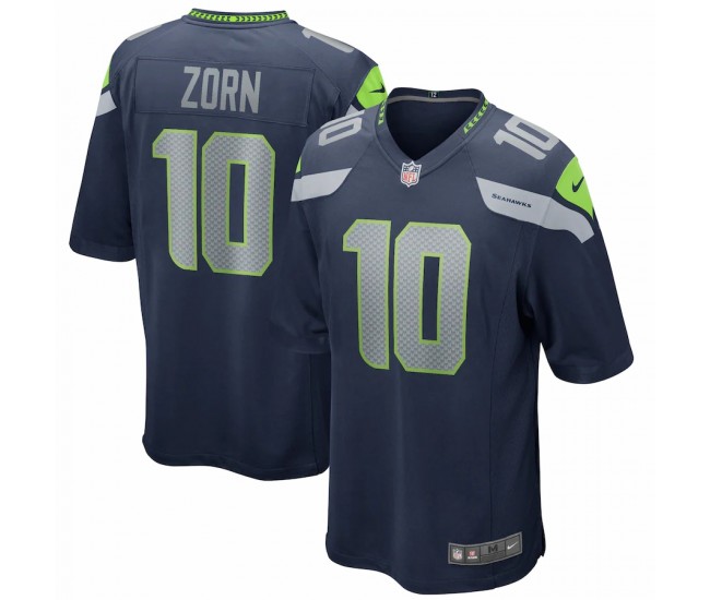 Seattle Seahawks Jim Zorn Men's Nike College Navy Game Retired Player Jersey