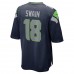 Seattle Seahawks Freddie Swain Men's Nike College Navy Game Jersey