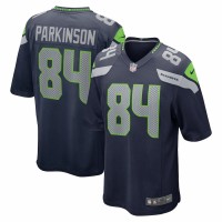 Seattle Seahawks Colby Parkinson Men's Nike College Navy Game Jersey