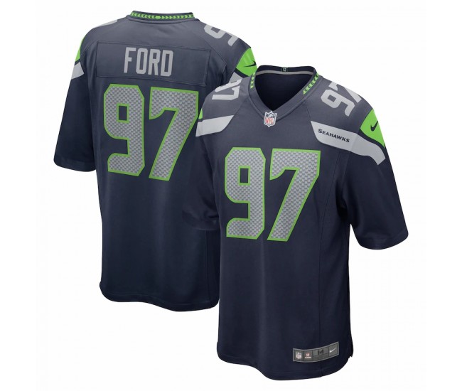 Seattle Seahawks Poona Ford Men's Nike College Navy Game Jersey