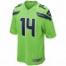 Seattle Seahawks DK Metcalf Men's Nike Neon Green Game Jersey