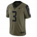 Seattle Seahawks Russell Wilson Men's Nike Olive 2021 Salute To Service Limited Player Jersey