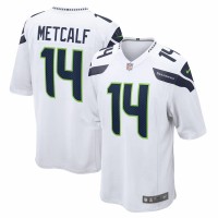 Seattle Seahawks DK Metcalf Men's Nike White Game Jersey