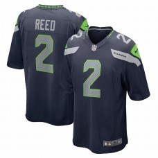 Seattle Seahawks D.J. Reed Men's Nike College Navy Player Game Jersey